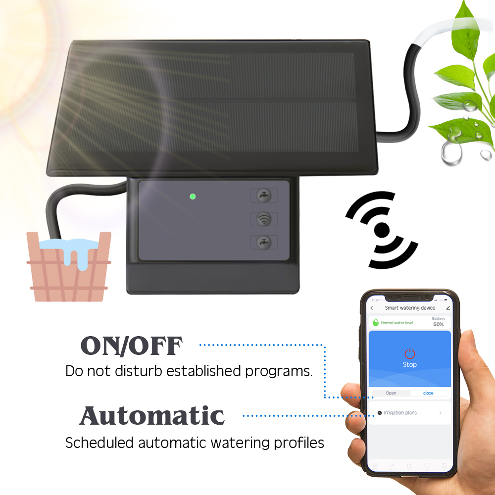 High Quality Tuya Solar Pane W - Smart Garden Timer ulasan dan harga