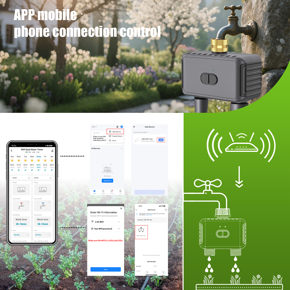 Wifi Automatic Water Timer Dua - Smart Garden Keeper ulasan dan harga