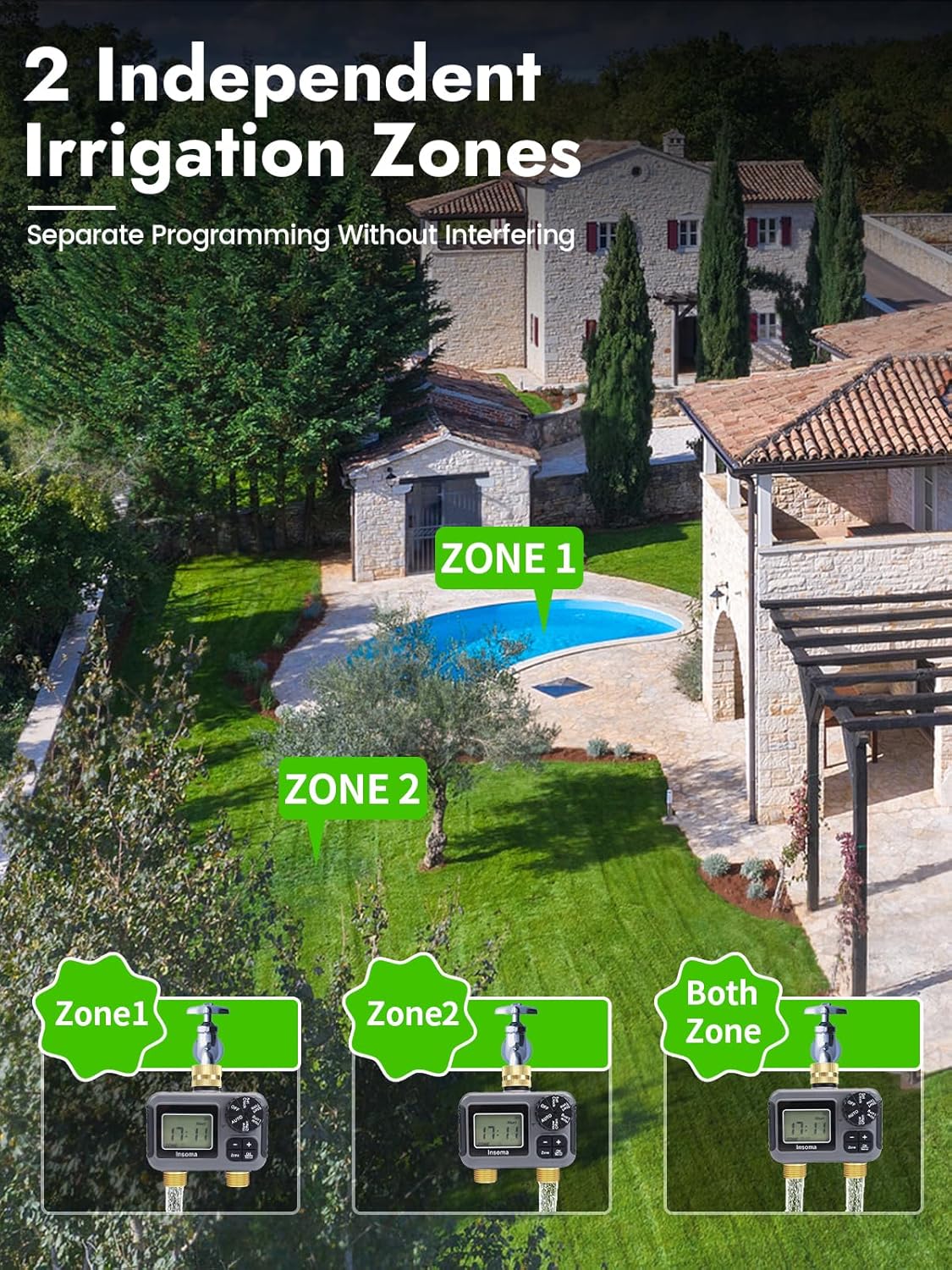 Dual Outlets Smart Irrigation  - Smart Garden Keeper ulasan dan harga