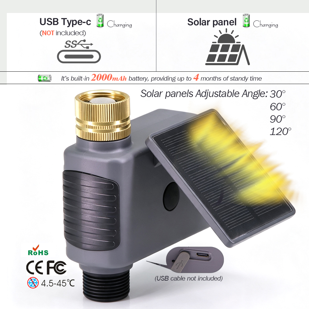 BSP/NPT Tuya Smart Solar Wifi  - Smart Garden Keeper ulasan dan harga
