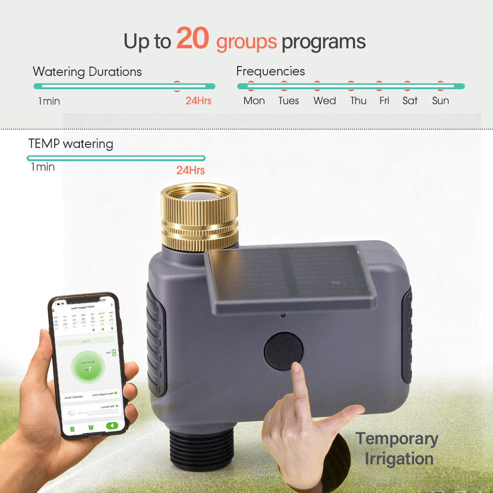 BSP/NPT Tuya Smart Solar Wifi  - Smart Garden Keeper ulasan dan harga