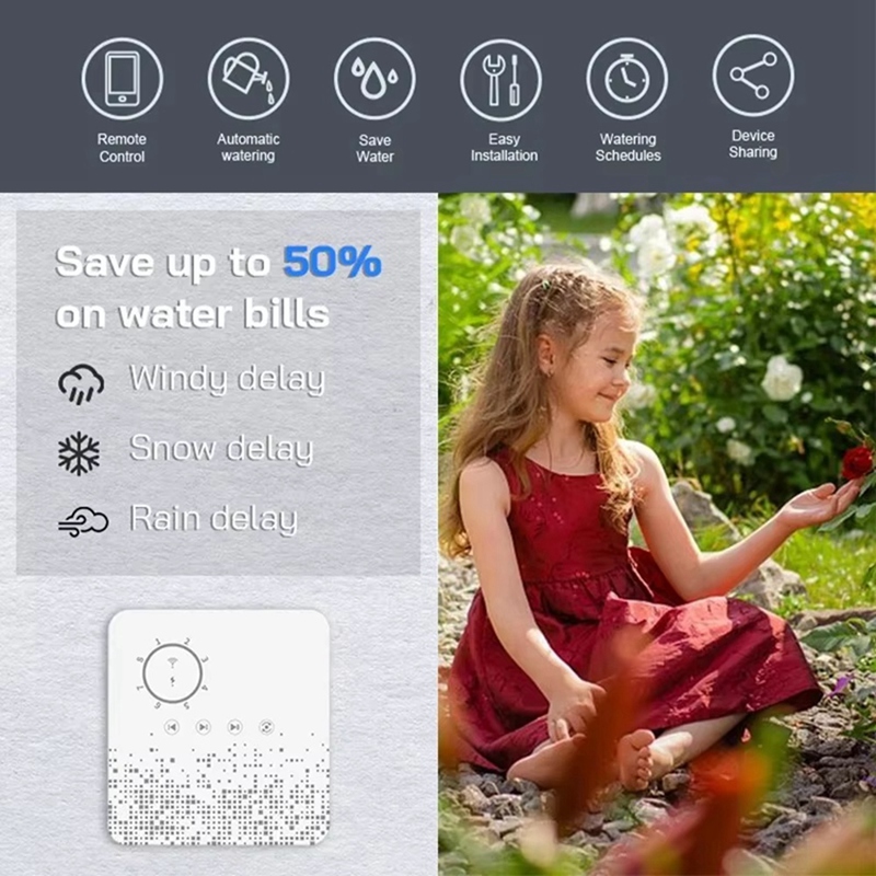 Tuya WiFi Smart Sprinkler Cont - Smart Garden Zone ulasan dan harga