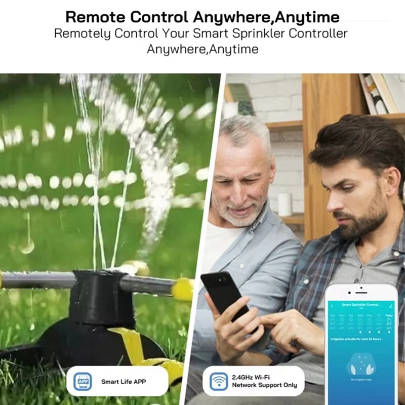 Tuya WiFi Smart Sprinkler Cont - Smart Garden Zone ulasan dan harga