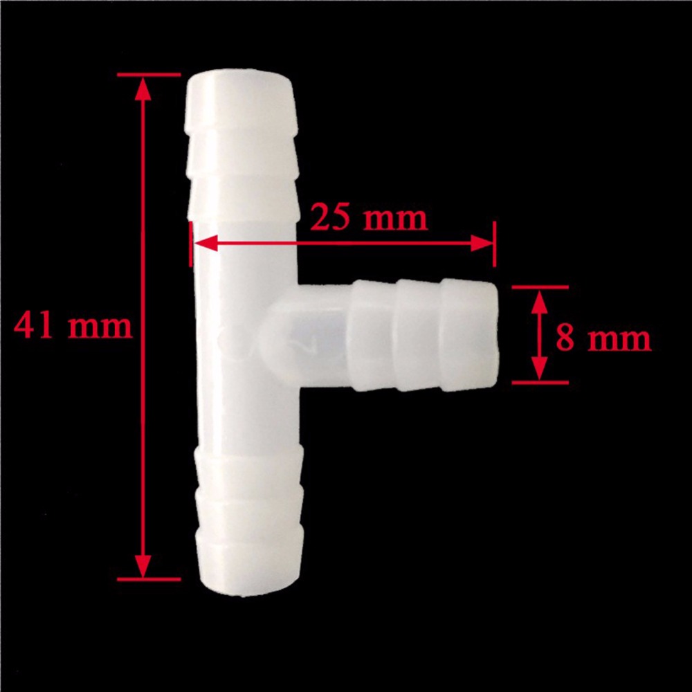 50 pcs 8mm barbed Tee connecto - Smart Garden Hub ulasan dan harga