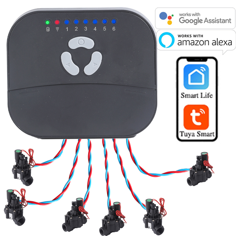 6 Zone WIFI Connect Tuya Smart - Smart Garden Keeper ulasan dan harga
