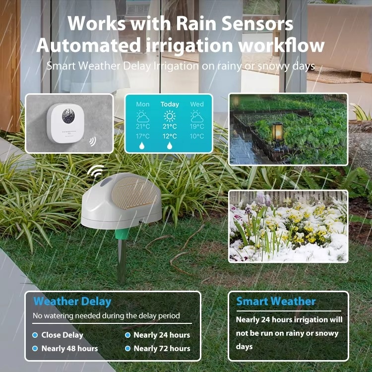 Tuya WiFi Smart Sprinkler Cont - Smart Garden Zone ulasan dan harga