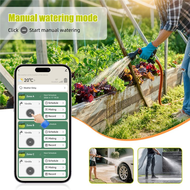 ABMH-Wifi Smart Water Timer 3- - Smart Garden Zone ulasan dan harga