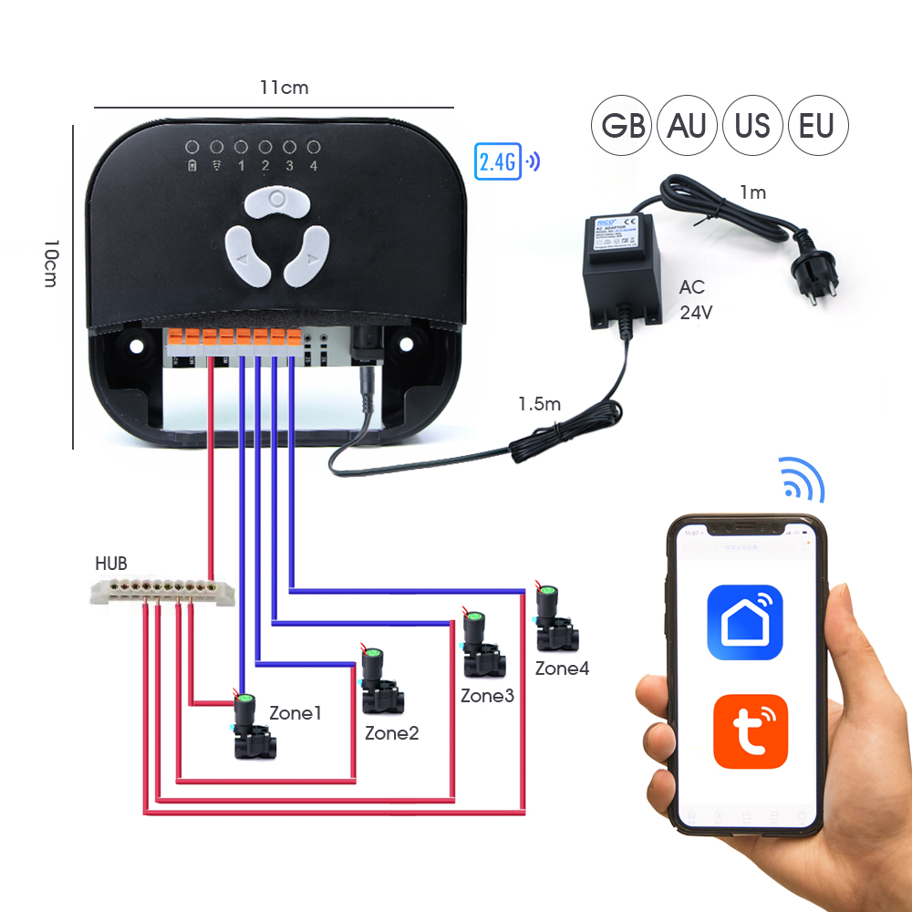 Garden Hose Solenoid Valve Con - Smart Garden Zone ulasan dan harga