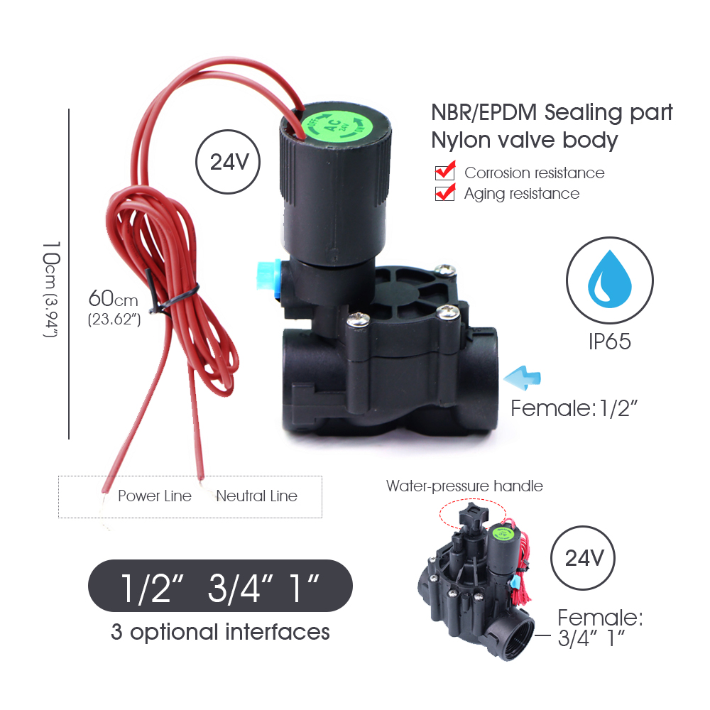Garden Hose Solenoid Valve Con - Smart Garden Zone ulasan dan harga